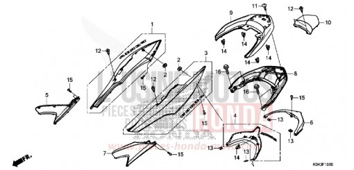 HOUSSE DE CARROSSERIE/BARRE D'APPUI NSS300AD de 2013